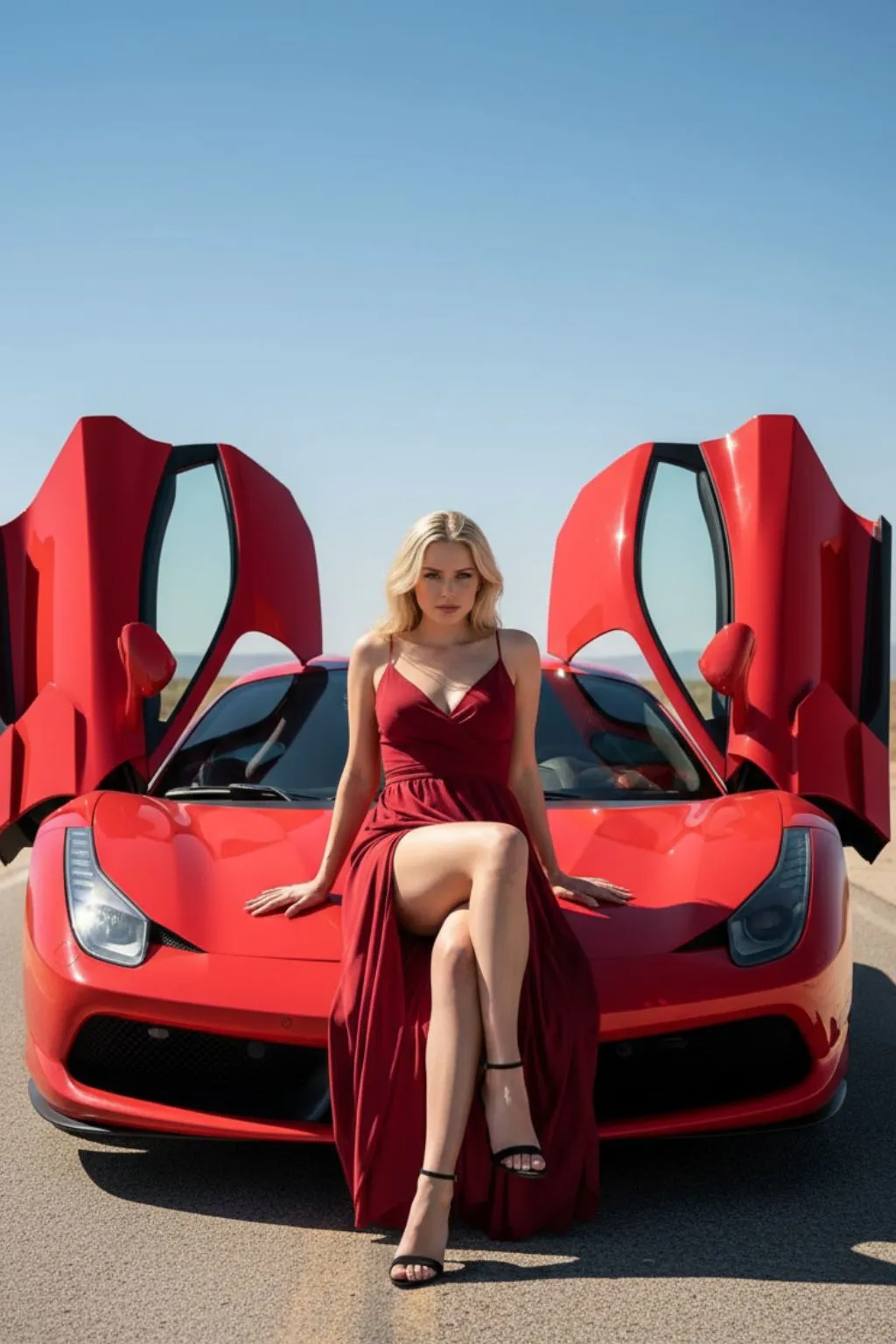 Retrato estilizado con fondo desenfocado